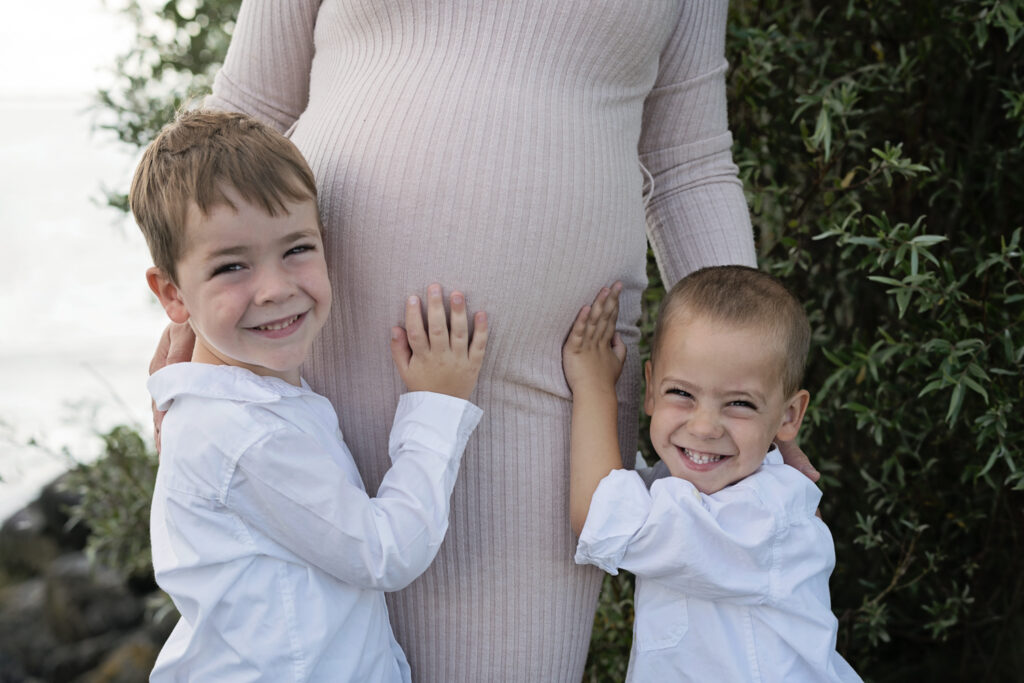 Zwangerschapsshoot met kinderen